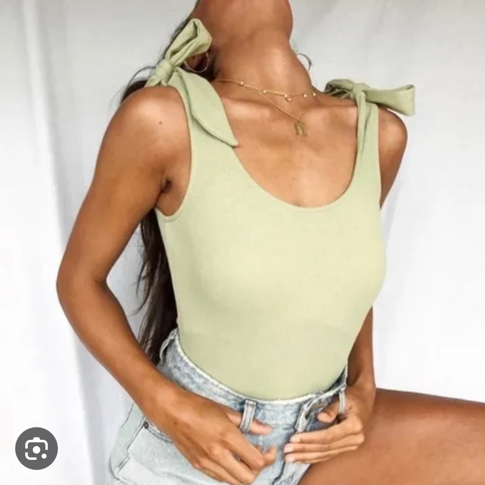 Princess Polly green bodysuit